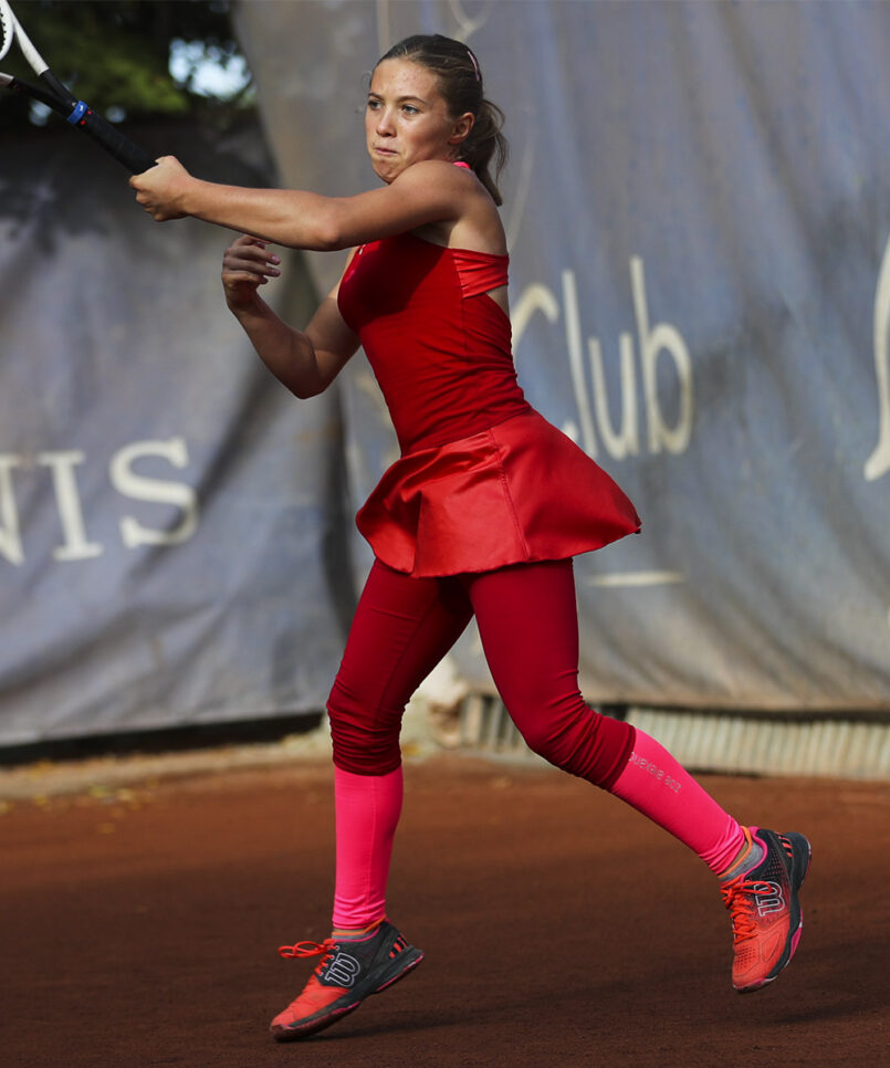 belinda red girls tennis dress by zoe alexander