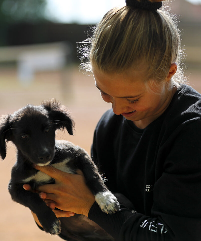 black sweatshirt for girls tennis by zoe alexander