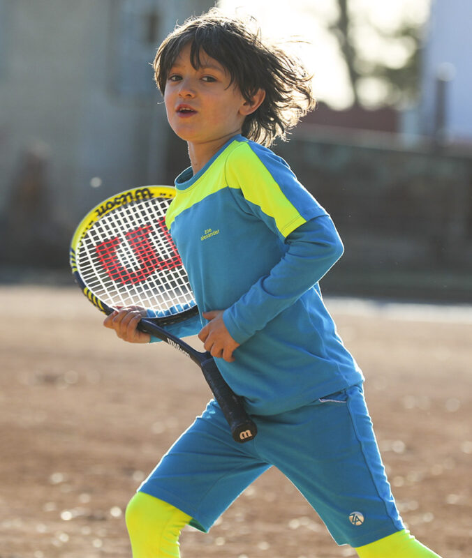 blue boys tennis kit stefanos by zoe alexander