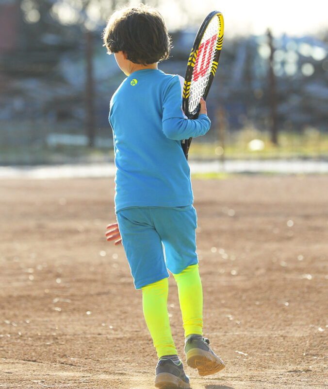 blue boys tennis kit stefanos by zoe alexander