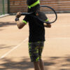 lucas boys tennis top tee shirt black by zoe alexander