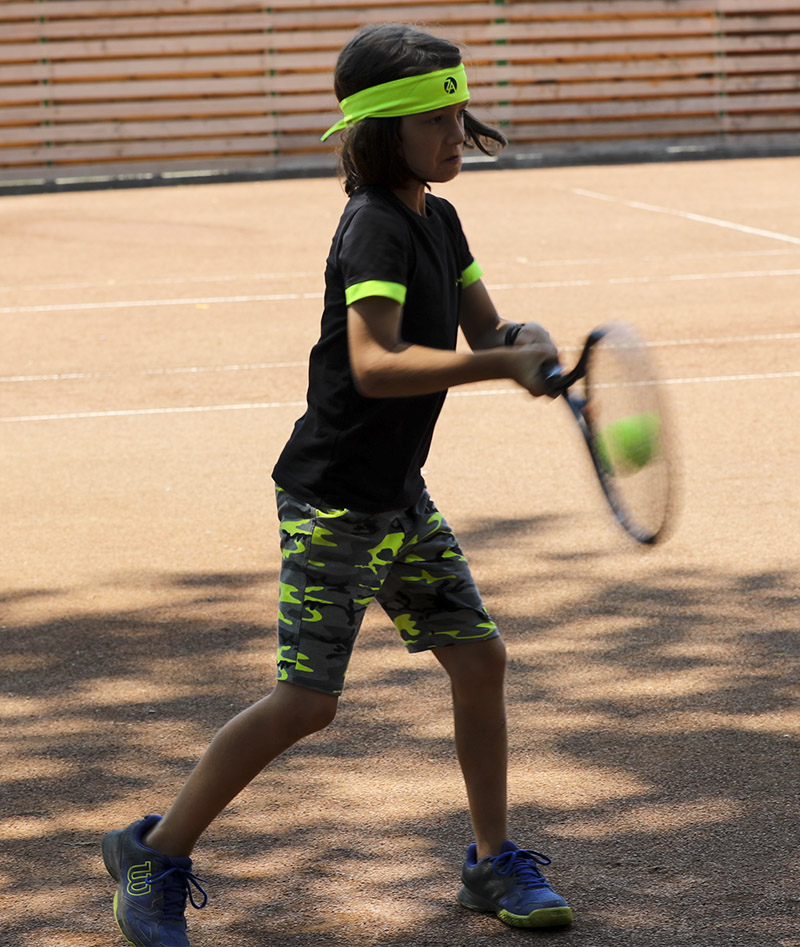 lucas boys tennis top tee shirt black by zoe alexander