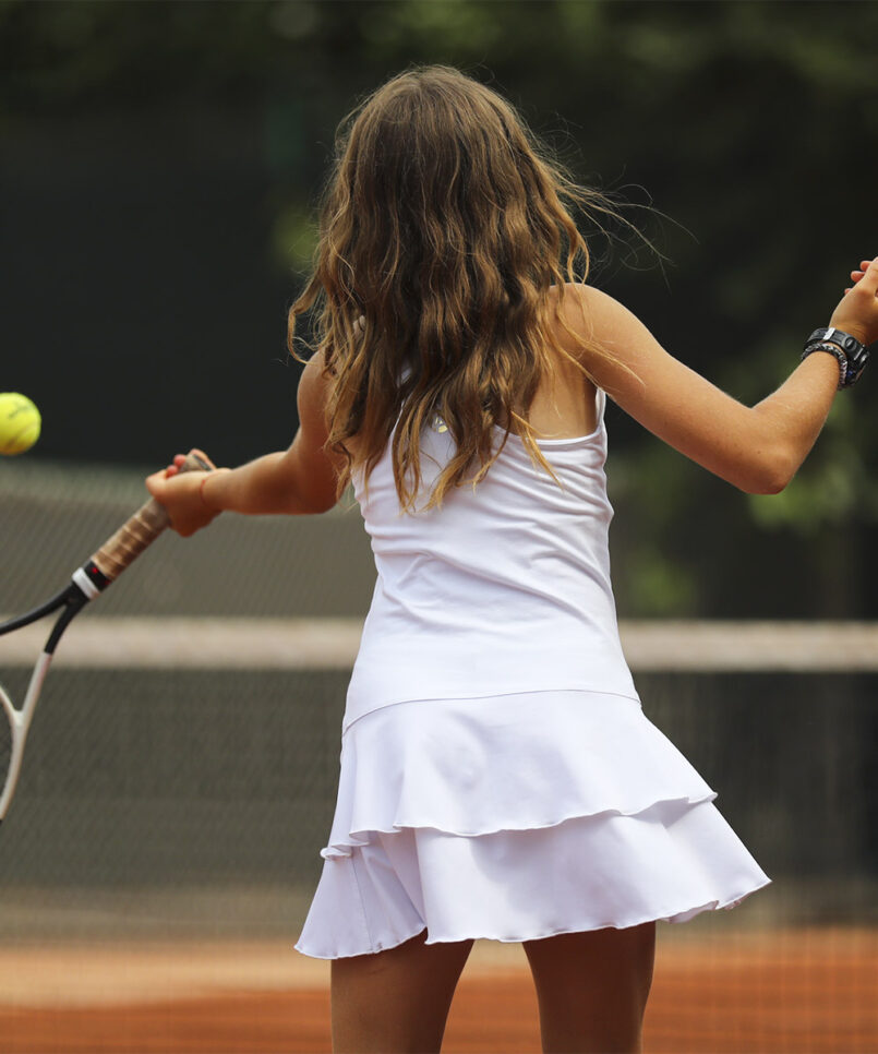 wimbledon white girls tennis dress by zoe alexander
