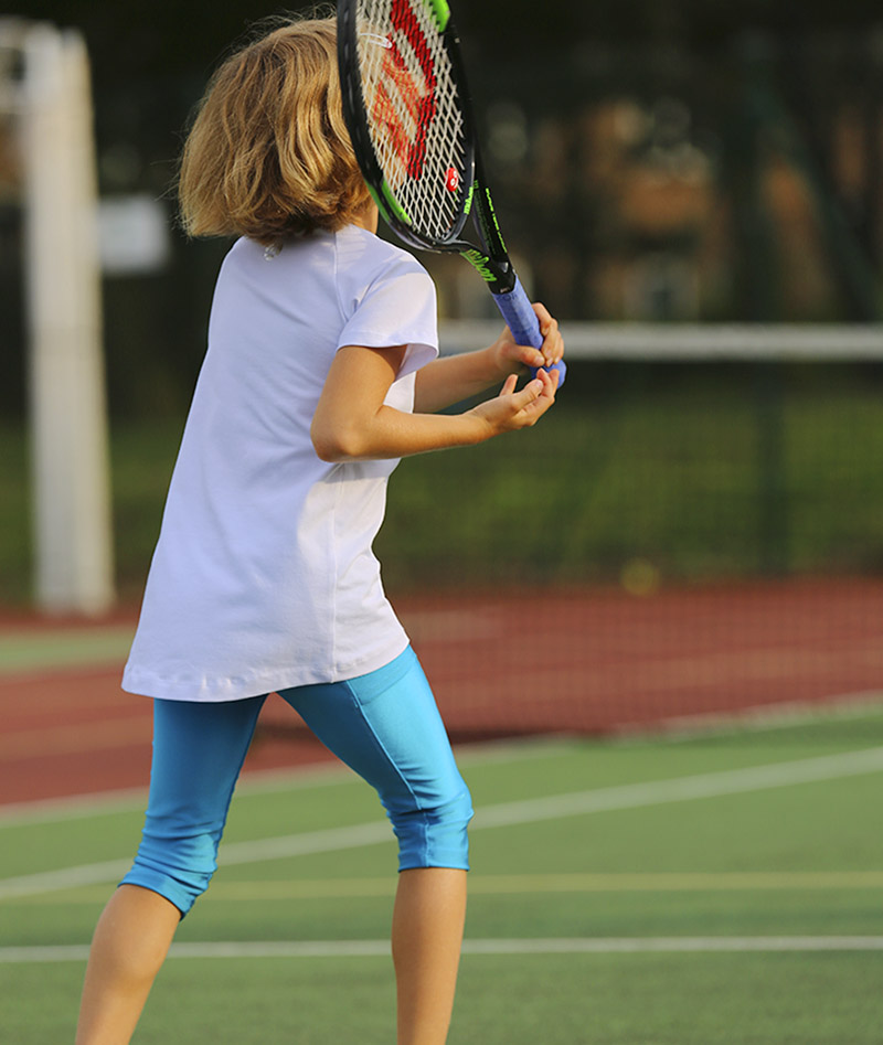 Girls Tennis Cropped Leggings Performance - Zoe Alexander