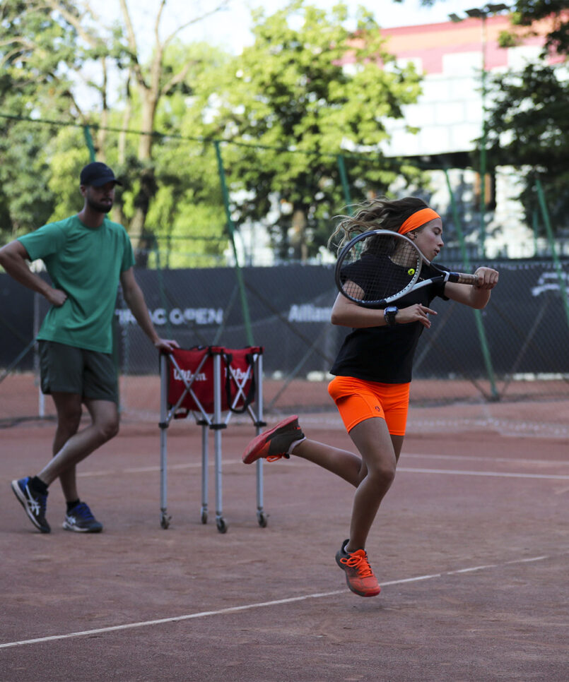 neon orange tennis ball shorts by zoe alexander