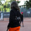 neon orange tennis ball shorts by zoe alexander