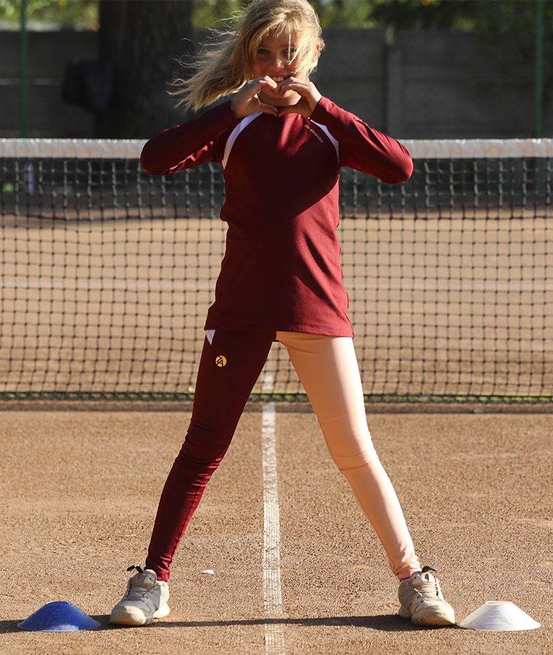 Girls Tennis Cropped Leggings Madrid Open - Zoe Alexander