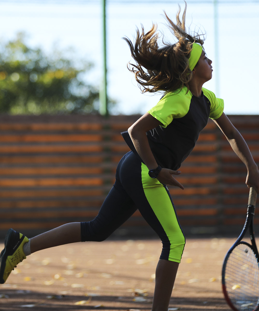 Girls Tennis Cropped Leggings Celine - Zoe Alexander