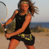 black girls tennis dress camo neon by zoe alexander