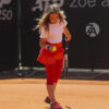 girls tennis skirt layered red by zoe alexander