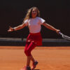 red layered girls tennis skirt by zoe alexander