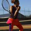 aryna girls tennis dress violet and orange by zoe alexander