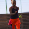 aryna girls tennis dress violet and orange by zoe alexander