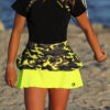 camo neon layered skirt for girls tennis by zoe alexander