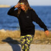 camo neon cropped leggings capri pants by zoe alexander