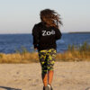 camo neon cropped leggings capri pants by zoe alexander