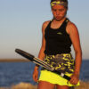 neon camo tank top black vest singlet by zoe alexander