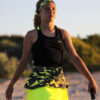 neon camo tank top black vest singlet by zoe alexander