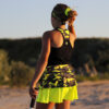 neon camo tank top black vest singlet by zoe alexander