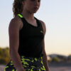 neon camo tank top black vest singlet by zoe alexander