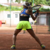 neon yellow cincinnati open girls tennis dress by zoe alexander