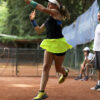 neon yellow cincinnati open girls tennis dress by zoe alexander