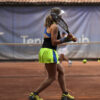 neon yellow cincinnati open girls tennis dress by zoe alexander