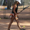 orange floral dress for girls tennis by zoe alexander