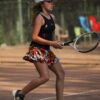 orange floral dress for girls tennis by zoe alexander