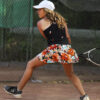 orange floral dress for girls tennis by zoe alexander