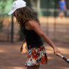 orange floral dress for girls tennis by zoe alexander