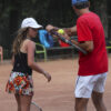 orange floral dress for girls tennis by zoe alexander