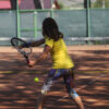 viviana raglan tennis top in yellow by zoe alexander