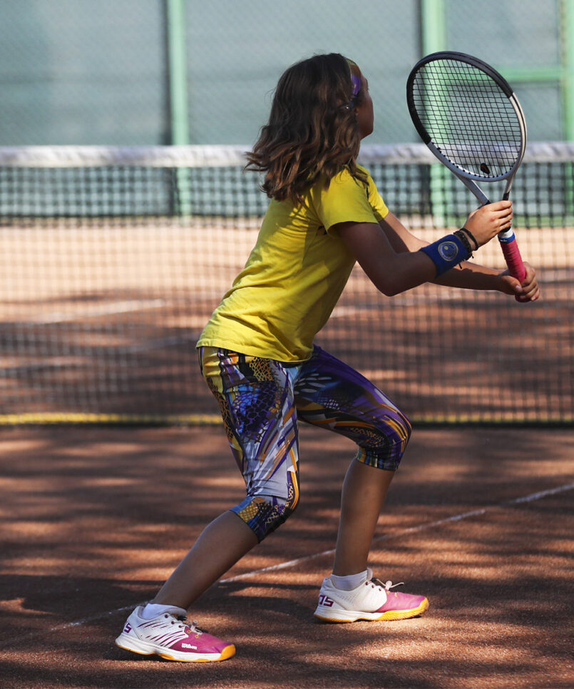 viviana raglan tennis top in yellow by zoe alexander