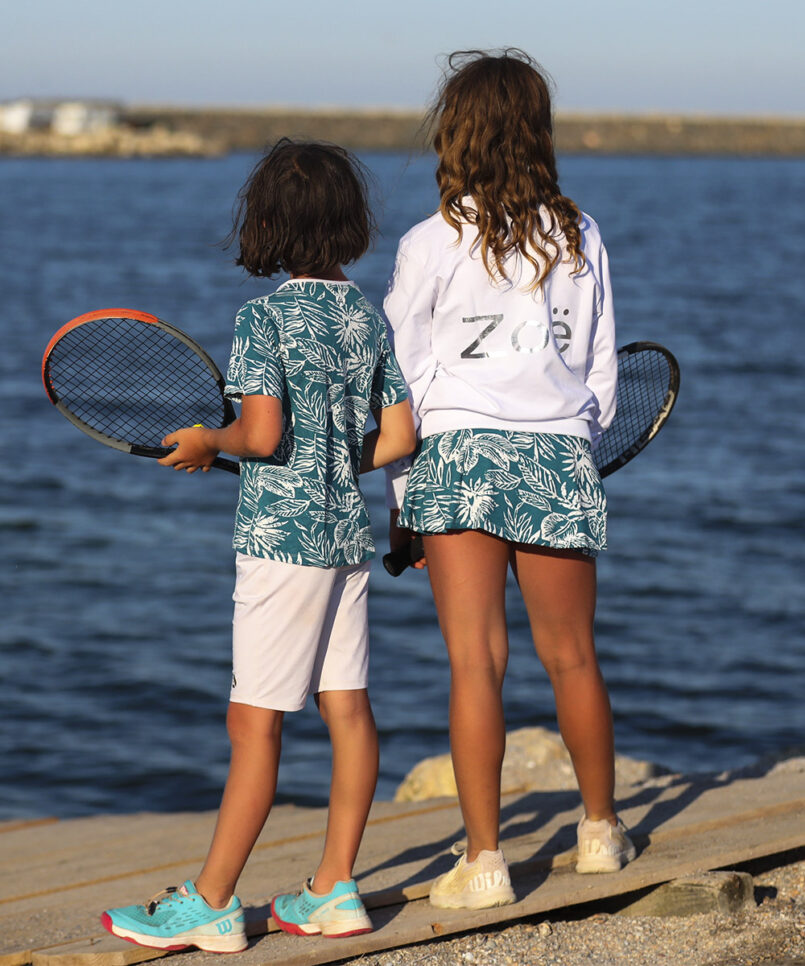 wimbledon white tennis sweatshirt training pullover top for girls by zoe alexander