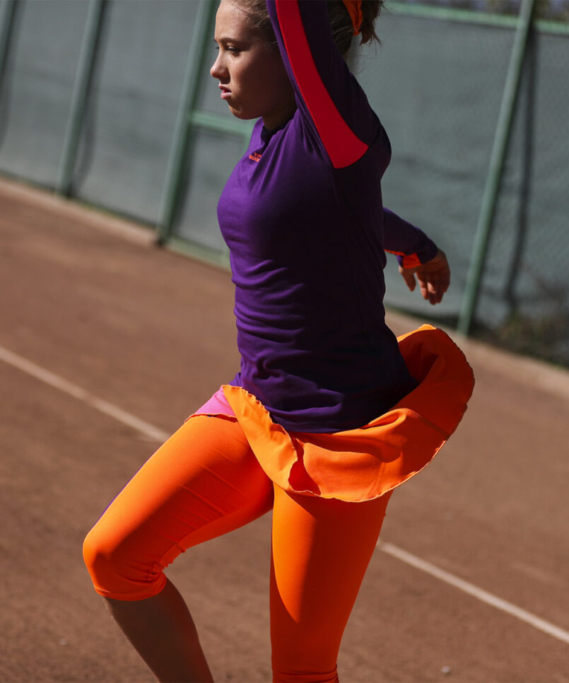 aryna long sleeve tennis training top by zoe alexander