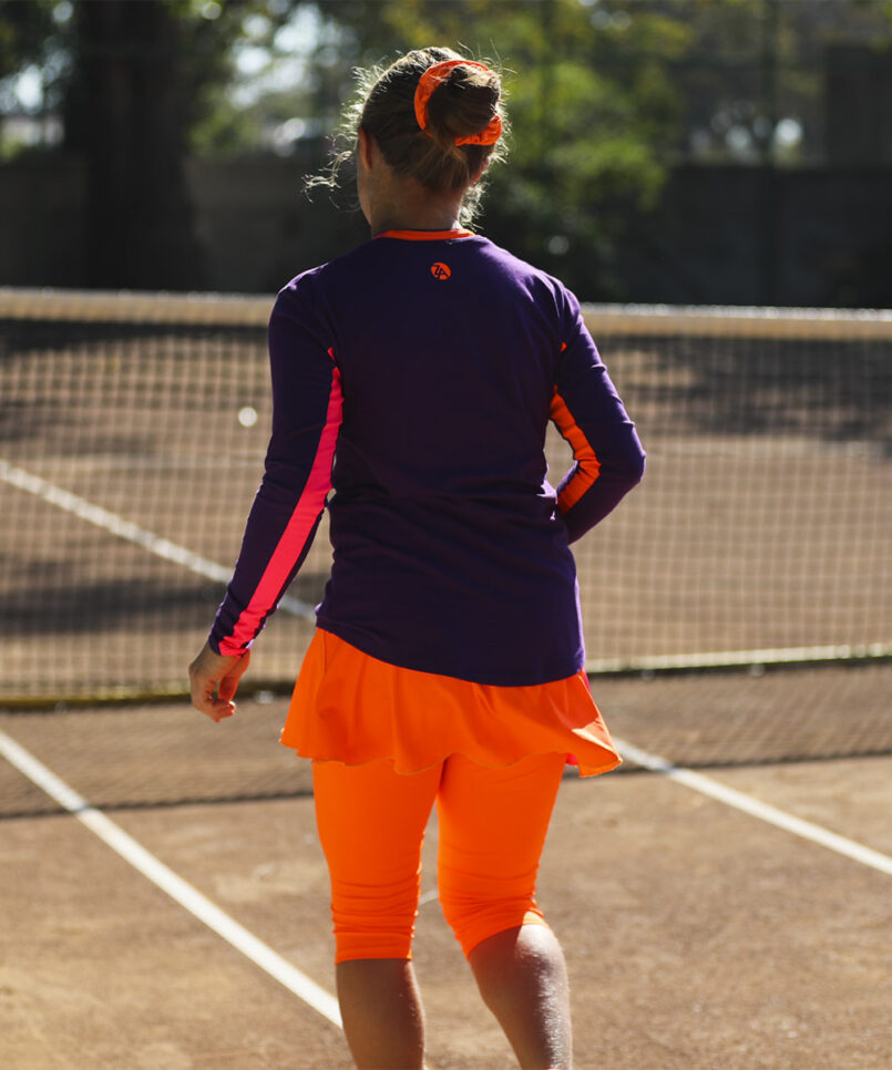 aryna long sleeve tennis training top by zoe alexander