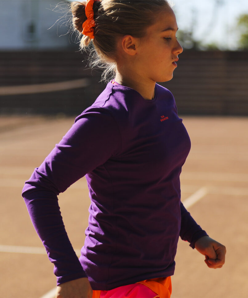 aryna long sleeve tennis training top by zoe alexander