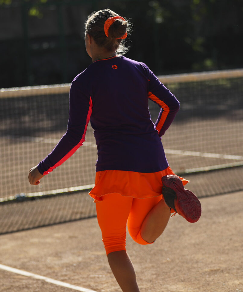 aryna long sleeve tennis training top by zoe alexander