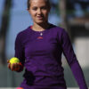 aryna long sleeve girls tennis training top by zoe alexander