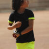 boys tennis shorts neon yellow by zoe alexander