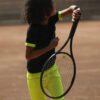 boys tennis shorts neon yellow by zoe alexander