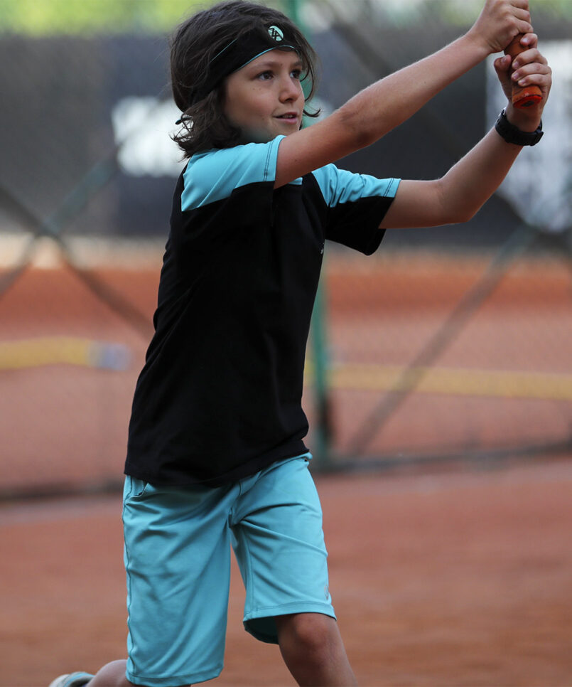 caspar boys tennis outfit black and mint by zoe alexander