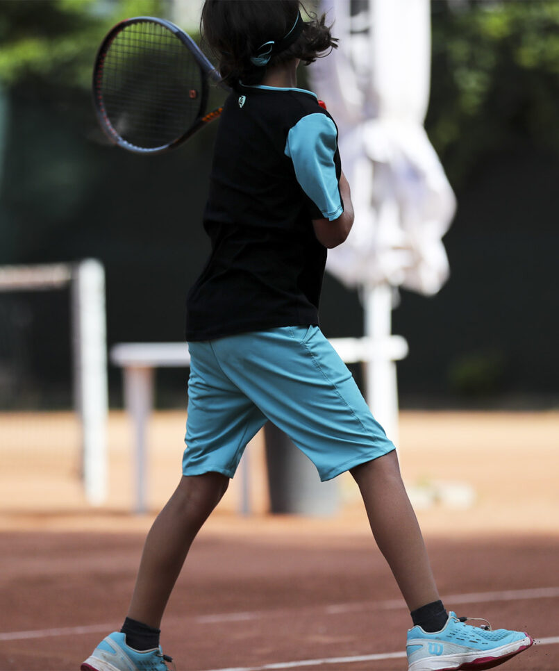 caspar boys tennis outfit black and mint by zoe alexander