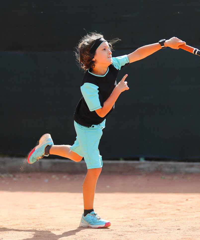 caspar boys tennis outfit black and mint by zoe alexander