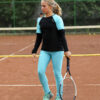 monica winter fleece lined tennis leggings with ball pocket by zoe alexander