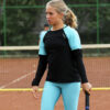 monica winter fleece lined tennis leggings with ball pocket by zoe alexander