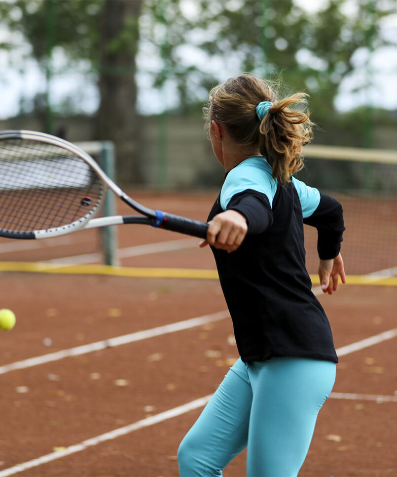 monica mint raglan long sleeve girls training tennis top by zoe alexander