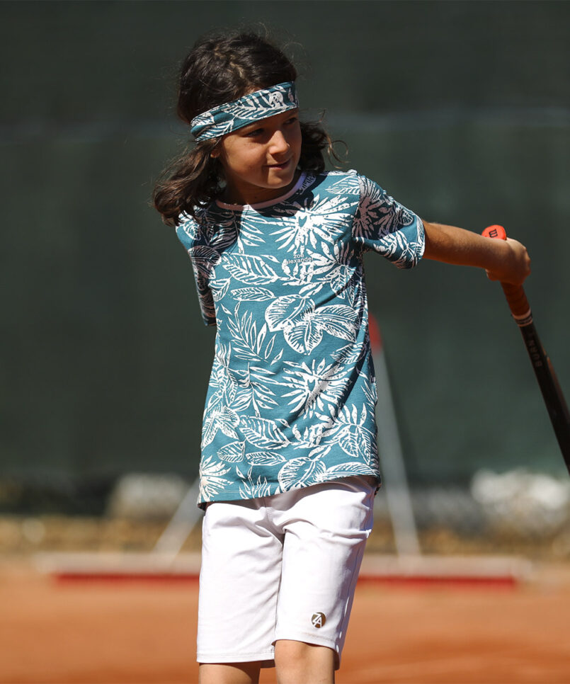 petrol leaf boys tennis outfit by zoe alexander