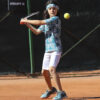 petrol leaf print boys tennis outfit by zoe alexander